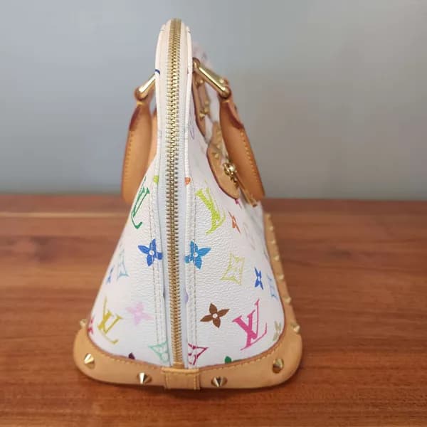Louis Vuitton Multicolore Alma Handbag White, rear view