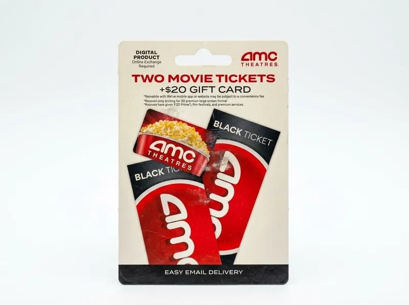 AMC Theatres $20 Gift Card – Two Movie Tickets, primary view