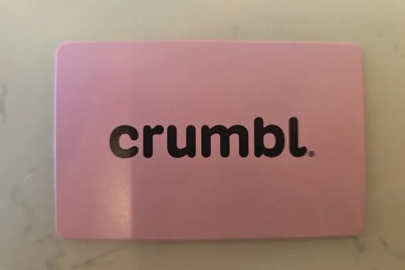 $25 Crumbl Cookies Gift Card, side view