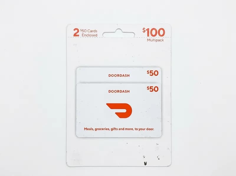DoorDash $100 Multipack Gift Cards (2 x $50), primary view