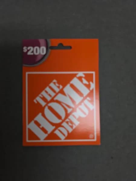 The Home Depot $200 Gift Card, side view