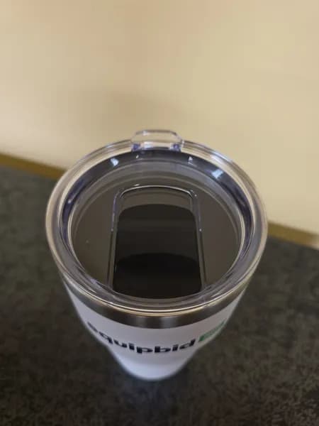 Equipbid Stainless Insulated Tumbler with Lid - Yeti Style, rear view