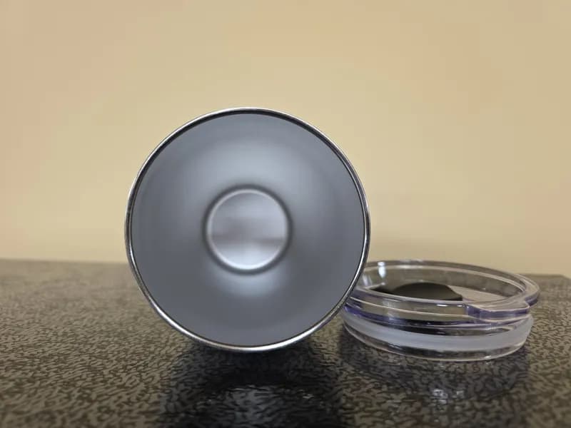 Equipbid Stainless Insulated Tumbler with Lid - Yeti Style, interior view