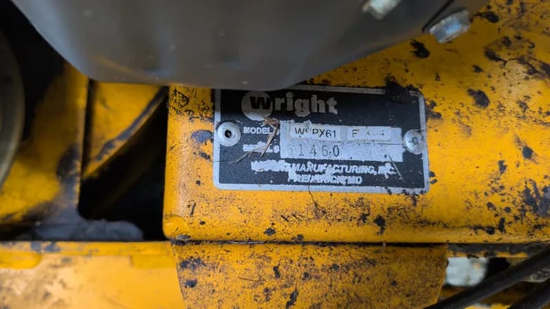 Wright WsPX61 Zero Turn Radius Mower w/ Kawasaki, rear view