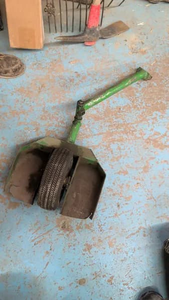 Standing Platform for connecting to back of mower, primary view