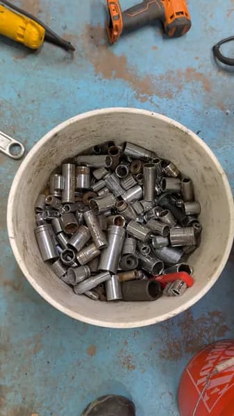 Lot of Metal Threaded Inserts and Fasteners, primary view