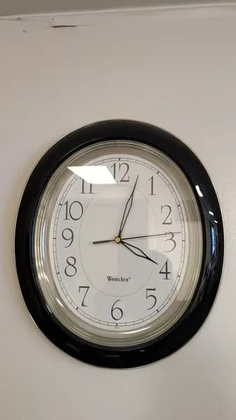 Westclox Oval Wall Clock, primary view