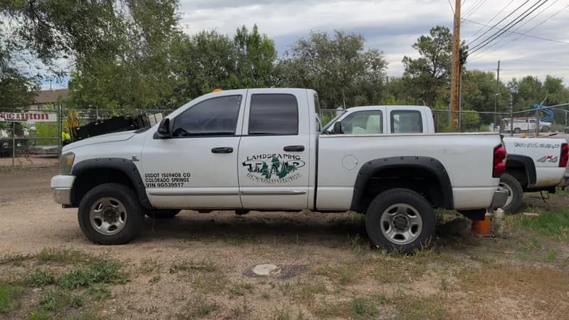 2009 Dodge Ram 2500 Crew Cab Pickup Truck w/ Landscaping Decal - Transmission replaced 2022, rear view