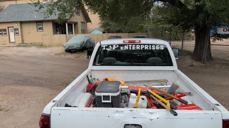 Chevrolet Silverado 2500HD Pickup Truck w/ Tools, interior view