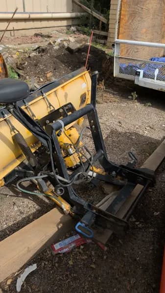 Meyer Diamond Ez-Mount Plus Snow Plow Attachment, rear view