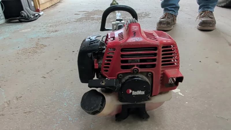 RedMax String Trimmer Attachment w/ Long Shaft, rear view