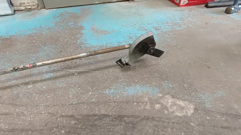 Redmax String Trimmer Attachment w/ Curved Shaft, side view