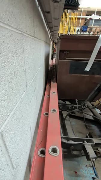 32 Ft Werner Extension Ladder, side view