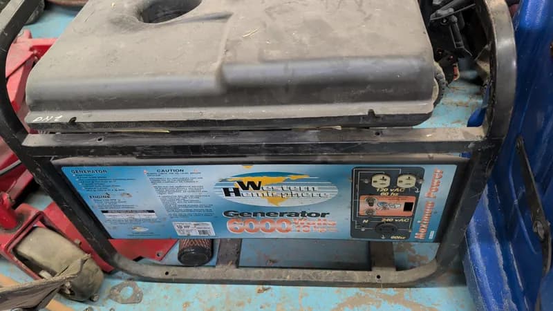 Western Hemisphere 6000 Watt Portable Generator 10 HP, primary view
