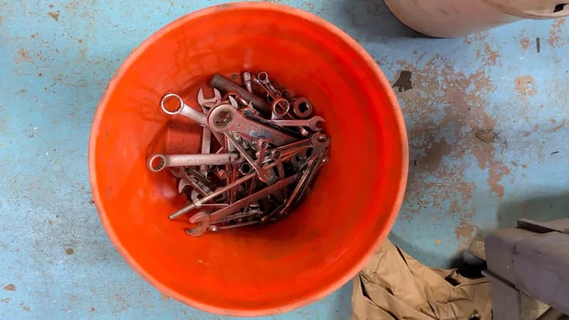 Lot of Assorted Wrenches and Hand Tools, primary view