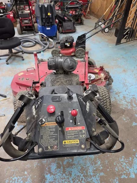 Exmark Turf Tracer Walk-Behind Mower with ECS Controls, detail view