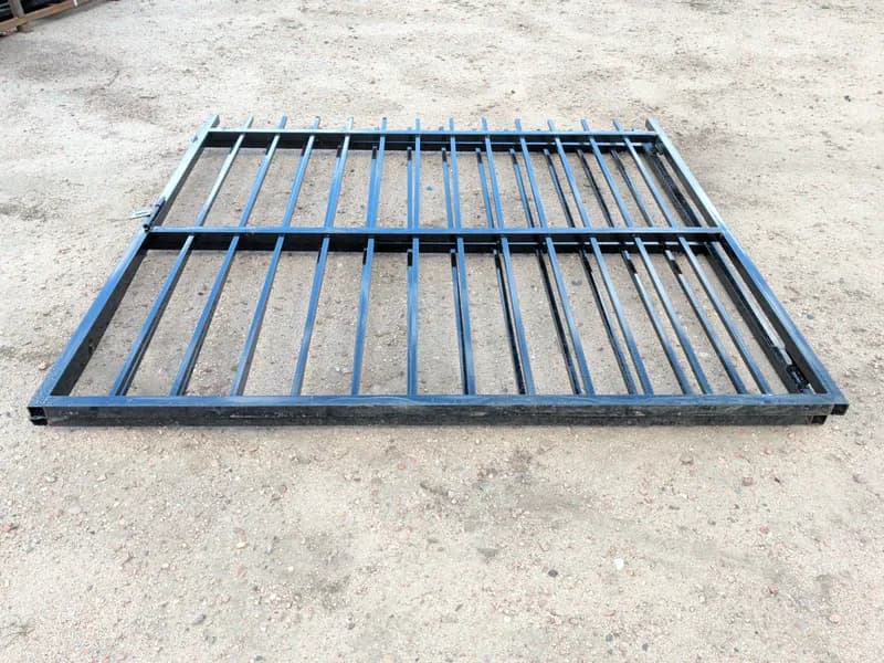 14' Bi-Parting Black Wrought Iron Gate , primary view