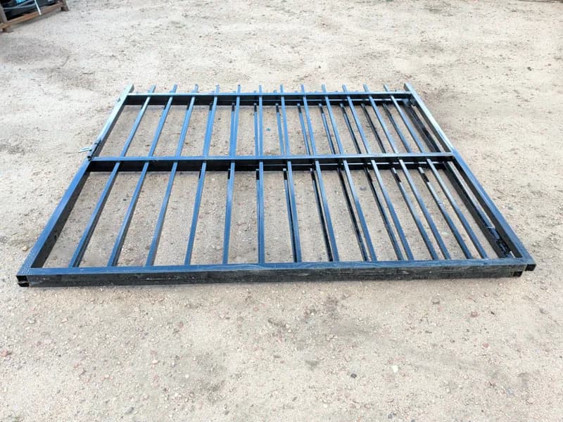 14' Bi-Parting Black Wrought Iron Gate , primary view