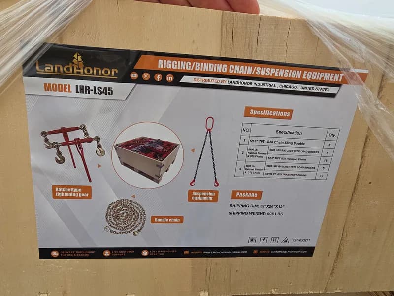 LandHonor LHR-LS45 Rigging Chain Suspension Kit, primary view