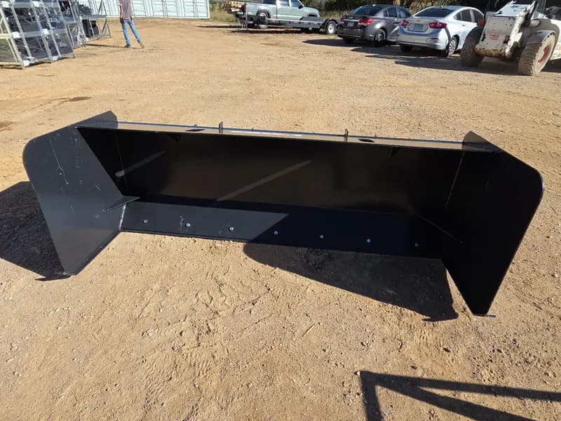 JCT 2026 Heavy-Duty Skid Steer Snow Pusher 96", detail view