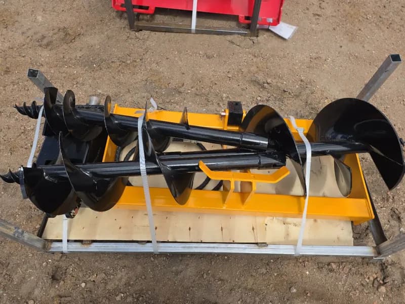 Skid Steer Hydraulic Earth Auger Drilling Attachment, primary view