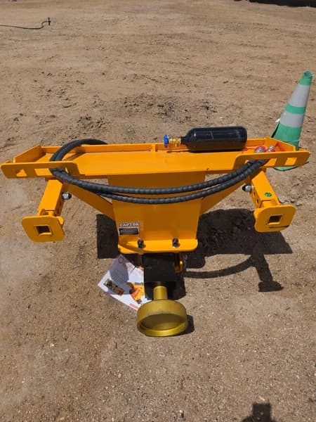 Captok AD680 Skid Steer Pile Hammer Attachment, side view