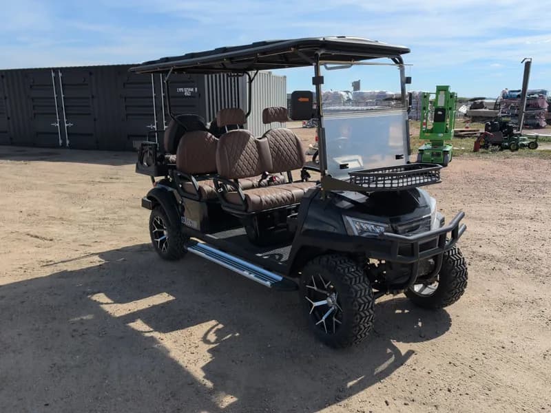 New 6 Person Luxury Electric  Golf Cart SDLGC100 (Assembled) (Black)*Small hole in roof*, detail view