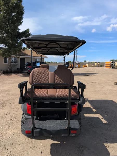New 6 Person Luxury Electric  Golf Cart SDLGC100 (Assembled) (Black)*Small hole in roof*, view 7