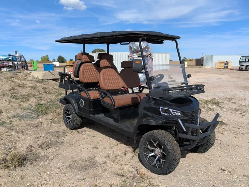 Unused Captok Electric Off-Road Golf Cart 6-Person GC42S 60V Assembled (Black) *Needs Work*, detail view