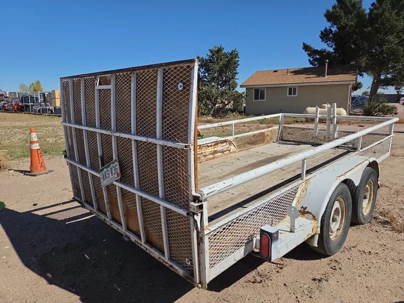 Utility Trailer with Clean Title Included 14', close-up view