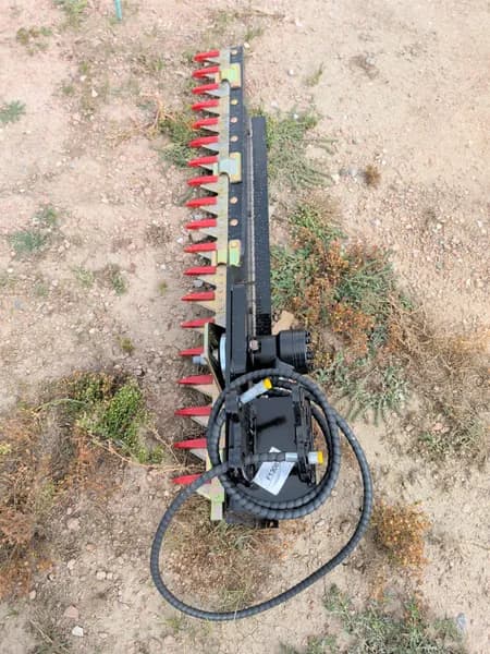 Hydraulic Hedge Trimmer Excavator Attachment w/ Red Blades, primary view