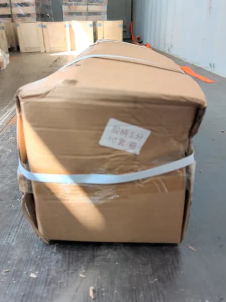 10 - 5m Orange straps in box. , side view