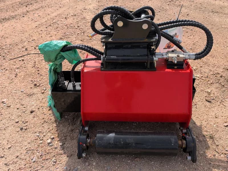 Hydraulic Excavator Hedge Cutter Attachment FT-HC34, rear view