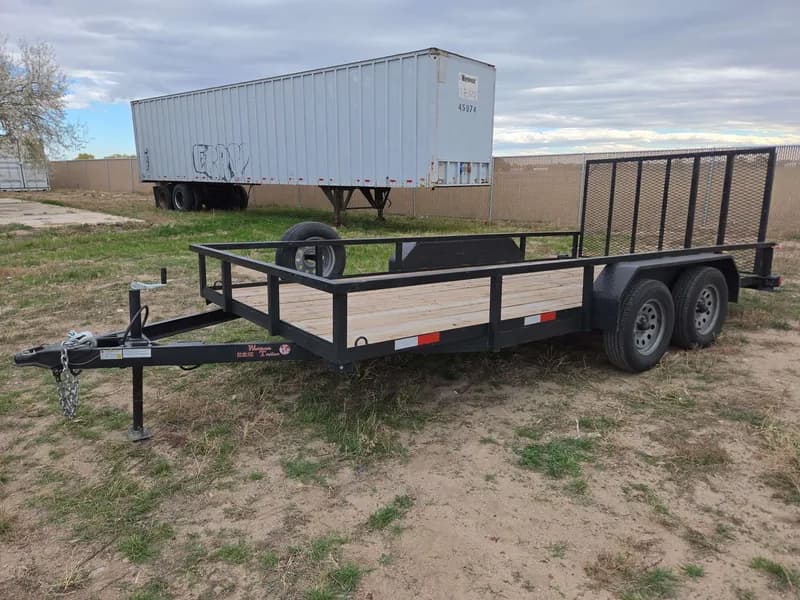 2026 Worldwide Trailer U-7x16 TA Tandem Axle Utility Trailer w/ Rear Gate, primary view