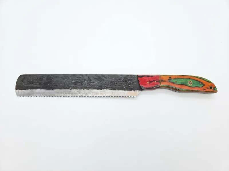 Serrated Bread Knife with Colorful Handle, primary view
