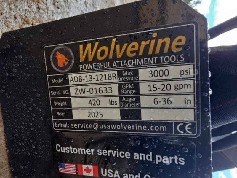 Wolverine Hydraulic Earth Auger Drive System ADB-13-12 18R, detail view