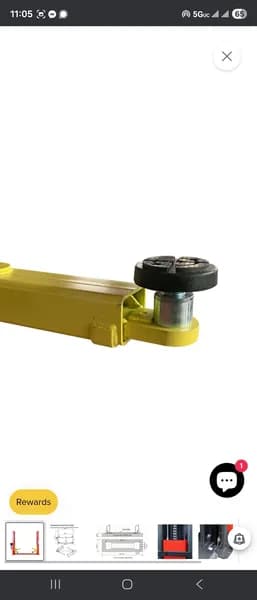 ATK-B1000 10,000 lb Capacity Two-Post Automotive Lift, rear view