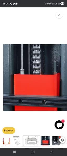 ATK-B1000 10,000 lb Capacity Two-Post Automotive Lift, close-up view